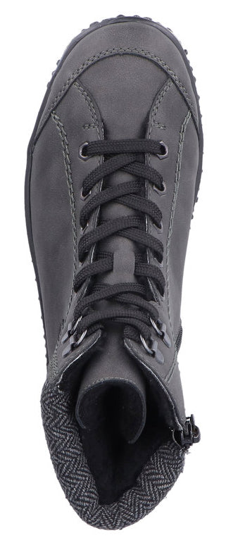 Anthracite Warm Lined Lace Up Boot