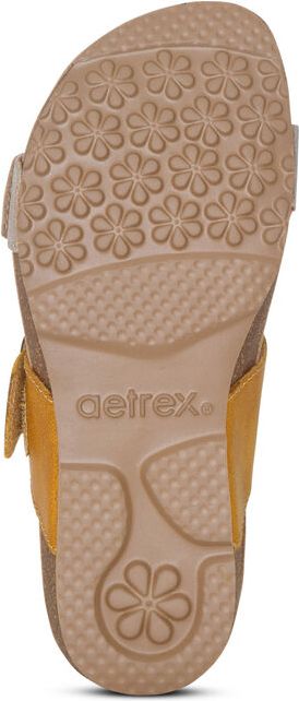Aetrex Sandals Daisy Sunflower