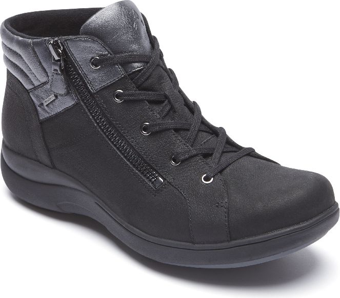 Aravon Boots Rev Stridarc Waterproof Low Boot Black - Extra Wide