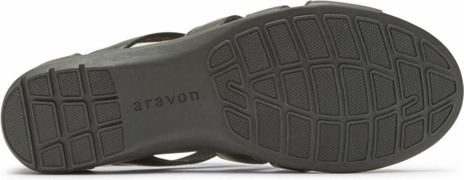 Aravon Sandals Abbey Gladiator Black - Extra Wide