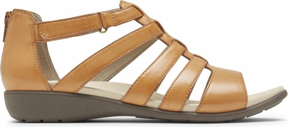 Aravon Sandals Abbey Gladiator Brown - Extra Wide