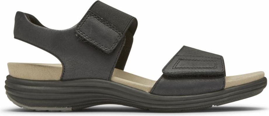 Aravon Sandals Beaumont Two Strap Black - Extra Wide