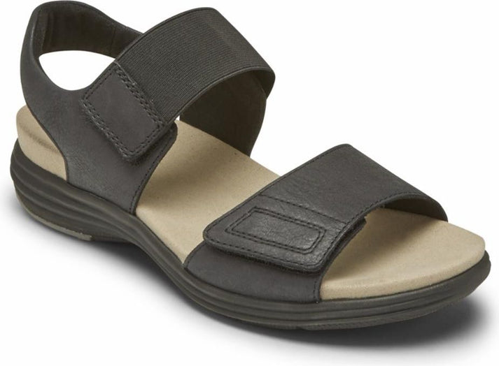 Aravon Sandals Beaumont Two Strap Black - Extra Wide