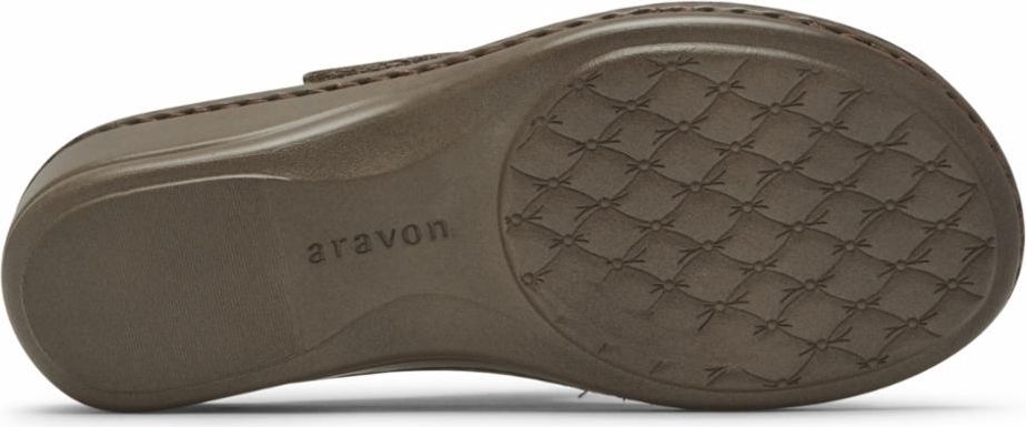 Aravon Sandals Cambridge 2 Strap Nude - Extra Wide