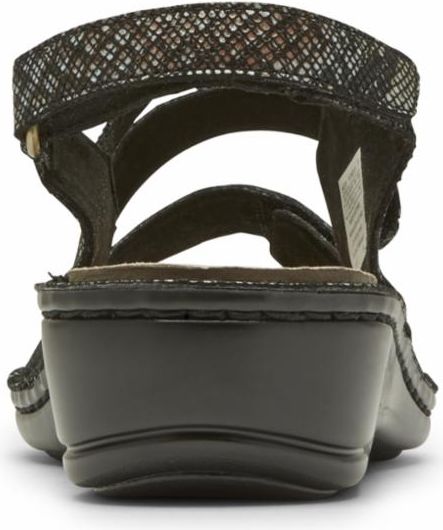 Aravon Sandals Cambridge 3 Strap Black - Extra Wide