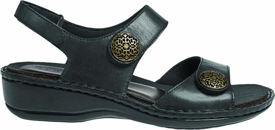 Aravon Sandals Cambridge Candace Black - Extra Wide