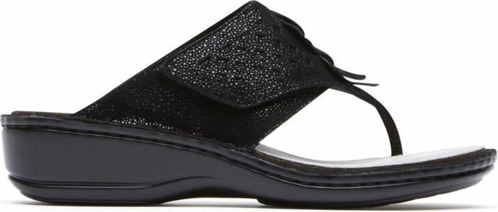 Aravon Sandals Cambridge Thong Black - Wide