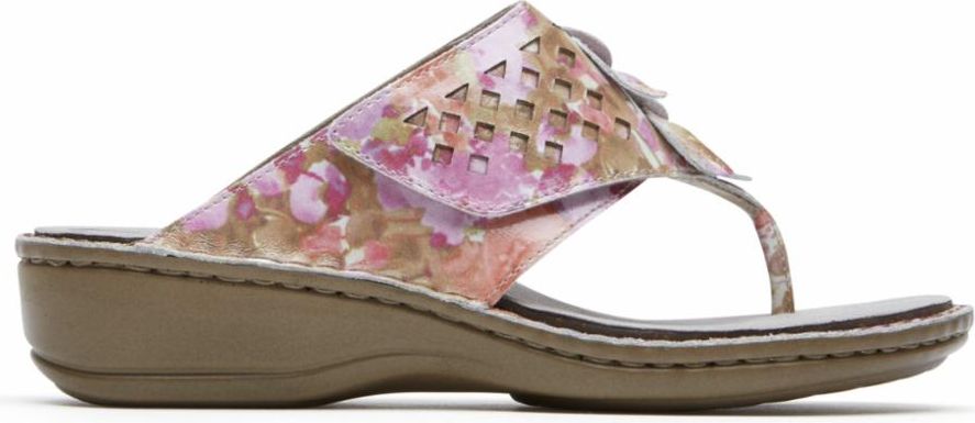 Aravon Sandals Cambridge Thong Multi - Extra Wide