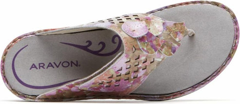 Aravon Sandals Cambridge Thong Multi - Extra Wide