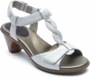 Aravon Sandals Medici T Strap White - Narrow