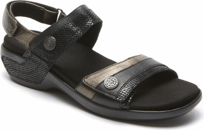 Aravon Sandals Power Comfort Sandals Katherine Black - Narrow