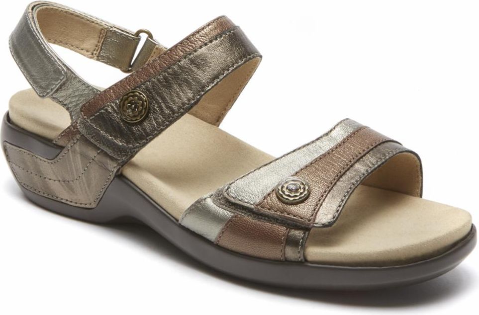 Aravon Sandals Power Comfort Sandals Katherine Metallic - Extra Wide