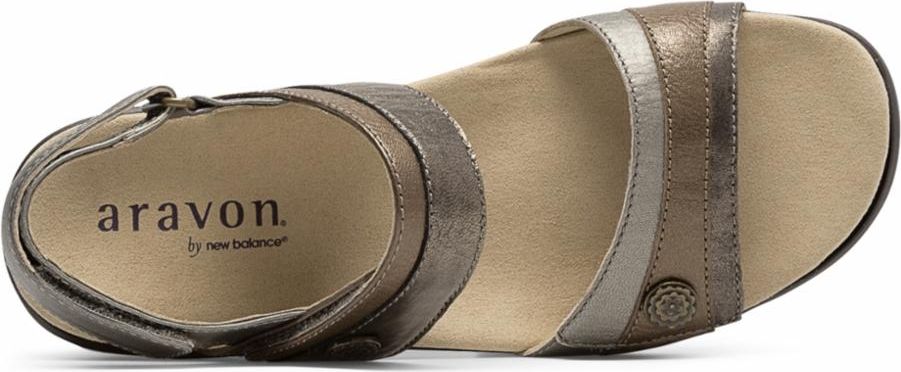 Aravon Sandals Power Comfort Sandals Katherine Metallic - Extra Wide