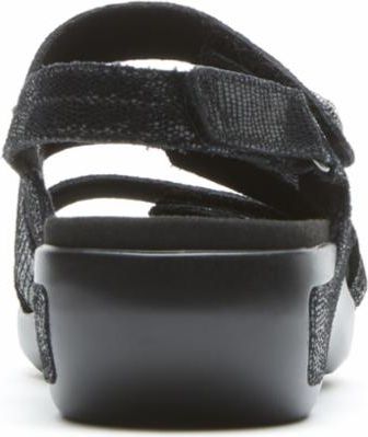 Aravon Sandals Power Comfort Sandals Three Strap Black - Extra Wide