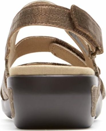 Aravon Sandals Power Comfort Sandals Three Strap Metallic - Extra Wide