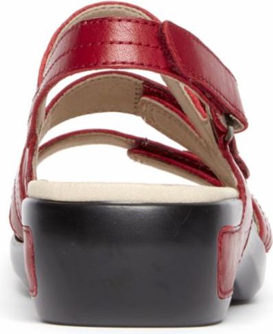 Aravon Sandals Power Comfort Sandals Three Strap Red - Narrow