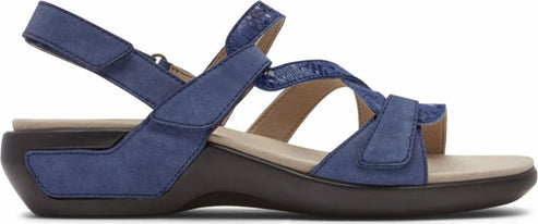 Aravon Sandals Power Comfort Strap Sandals Blue - Extra Wide