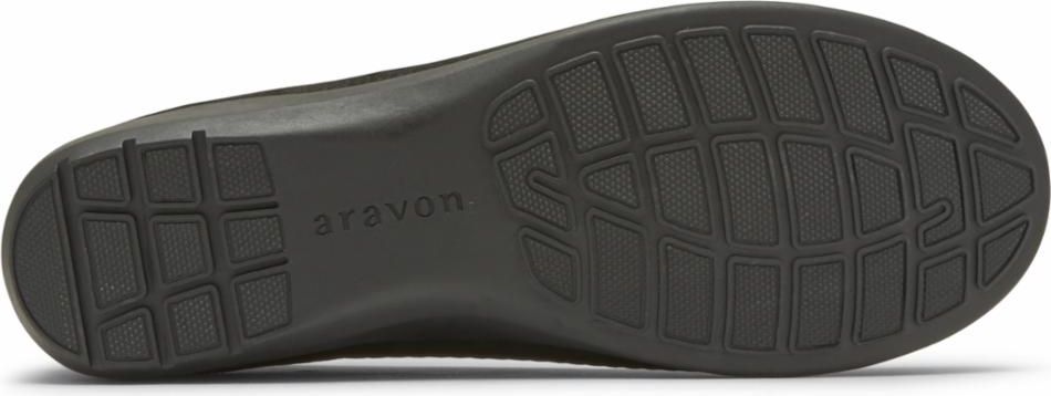 Aravon Shoes Abbey Ballet Black - Extra Wide