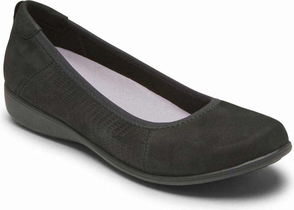 Aravon Shoes Abbey Ballet Black - Extra Wide