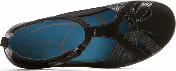 Aravon Shoes Beaumont Fisherman Black - Extra Wide