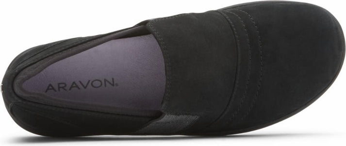 Aravon Shoes Beaumont Twin Gore Black - Extra Wide