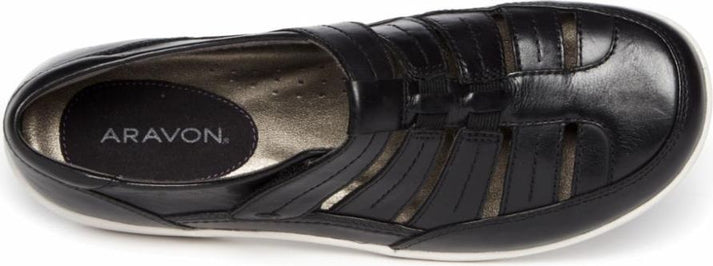 Aravon Shoes Bromly Fisherman Black - Extra Wide