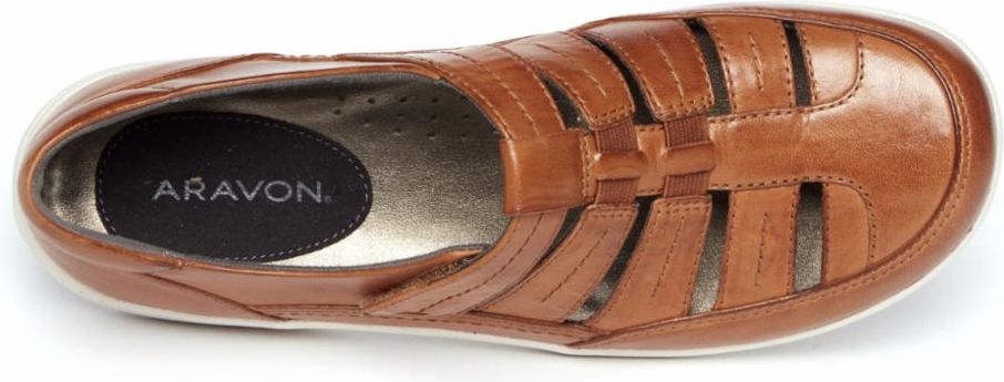 Aravon Shoes Bromly Fisherman Brown - Extra Wide