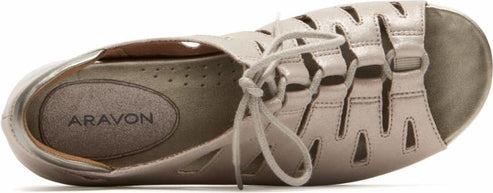 Aravon Shoes Bromly Ghillie Nude - Extra Wide