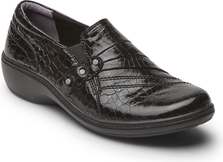 Aravon Shoes Duxbury Danielle Ar Blk Croc - Extra Wide