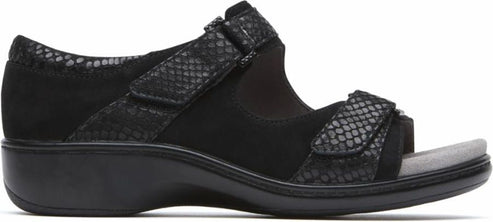 Aravon Shoes Duxbury Two Strap Black - Narrow