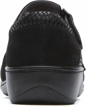 Aravon Shoes Duxbury Two Strap Black - Narrow