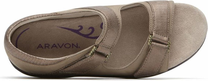 Aravon Shoes Duxbury Two Strap Nude - Wide