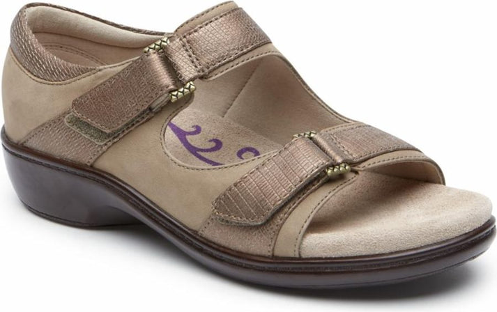 Aravon Shoes Duxbury Two Strap Nude - Wide