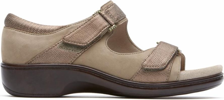 Aravon Shoes Duxbury Two Strap Nude