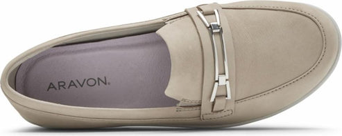 Aravon Shoes Josie Bit Loafer Nude - Extra Wide