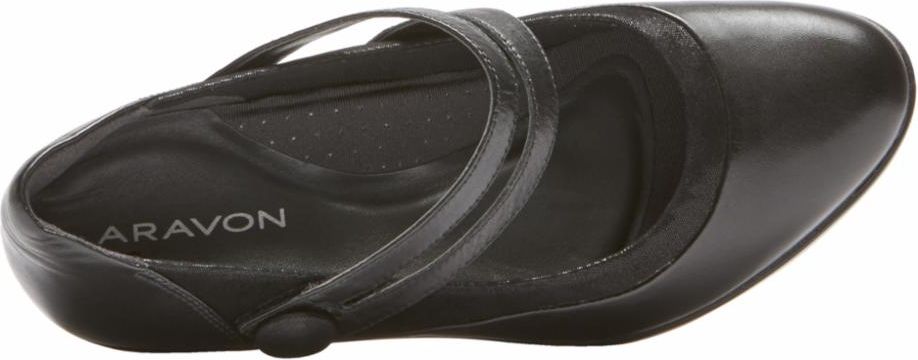 Aravon Shoes Lexee Mary Jane Black - Extra Wide