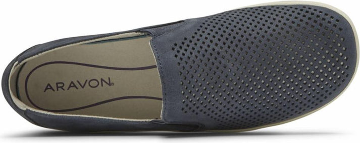 Aravon Shoes Lia Slipon Blue - Extra Wide