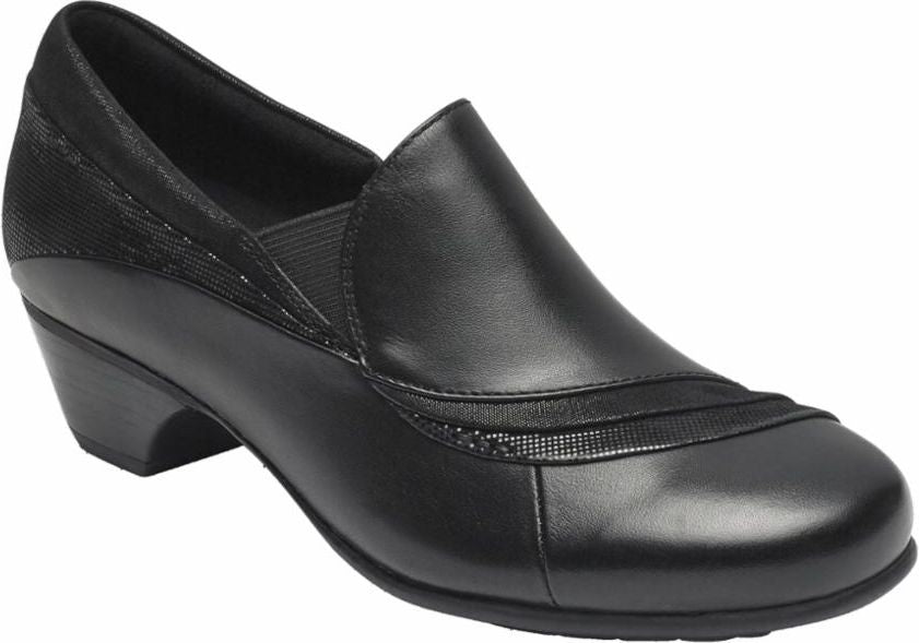 Aravon Shoes Provence Asym Slipon Black - Extra Wide