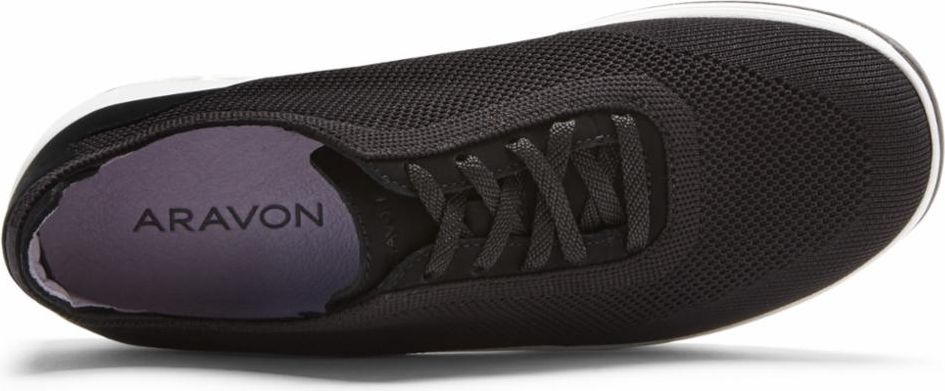 Aravon Shoes Pyper Ns Knit Tie Black - Wide