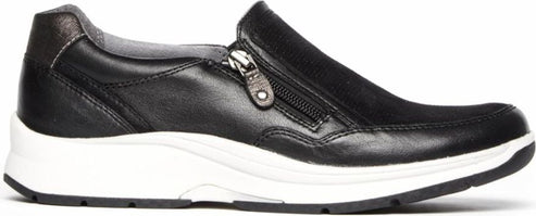 Aravon Shoes Pyper Side Zip Black