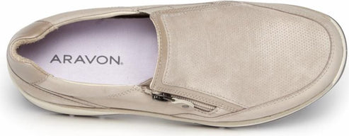 Aravon Shoes Pyper Side Zip Nude - Extra Wide