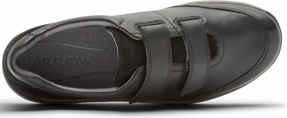 Aravon Shoes Pyper Two Strap Black - Extra Wide