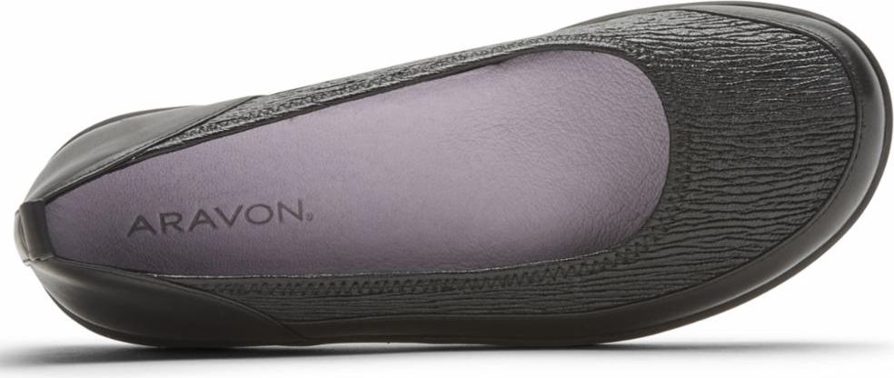 Aravon Shoes Quinn Ballet Flat Black - Extra Wide