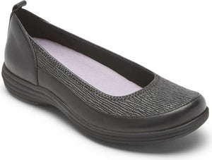 Aravon Shoes Quinn Ballet Flat Black - Extra Wide