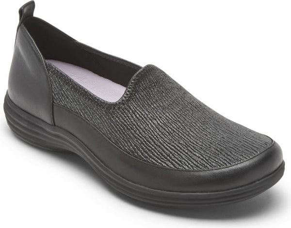 Quinn Slipon Black - Extra Wide – Quarks Shoes