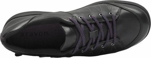 Aravon Shoes Rev Stridarc Waterproof Savor Black - Narrow