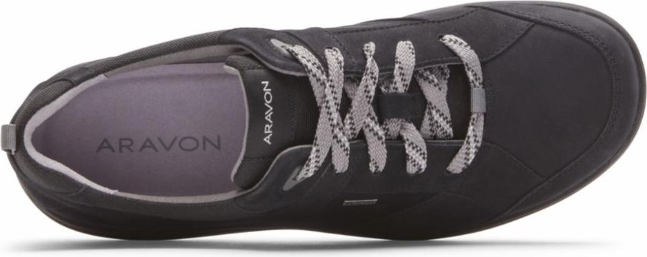 Aravon Shoes Rev Stridarc Waterproof Tie Black - Wide