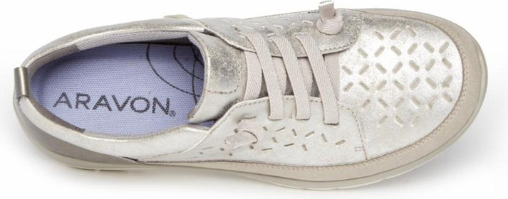 Aravon Shoes Wembly Lace Silver - Wide