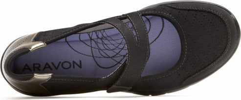 Aravon Shoes Wembly Mary Jane Black - Extra Wide