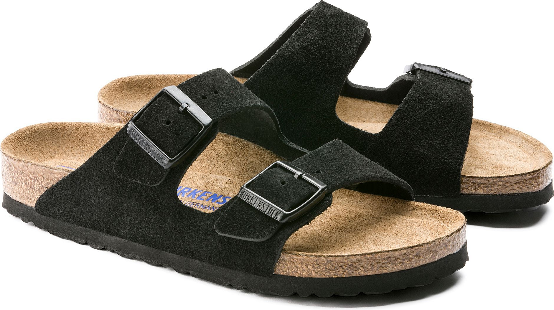 Arizona Soft Footbed Black Suede Regular Fit